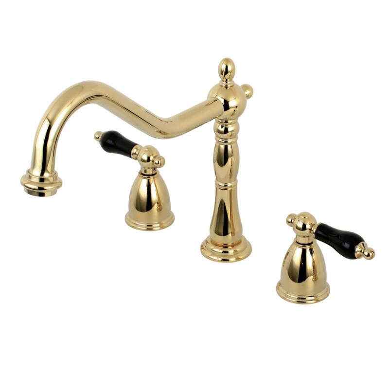 Kingston Brass Duchess 1.8 GPM Widespread Kitchen Faucet - Polished Brass