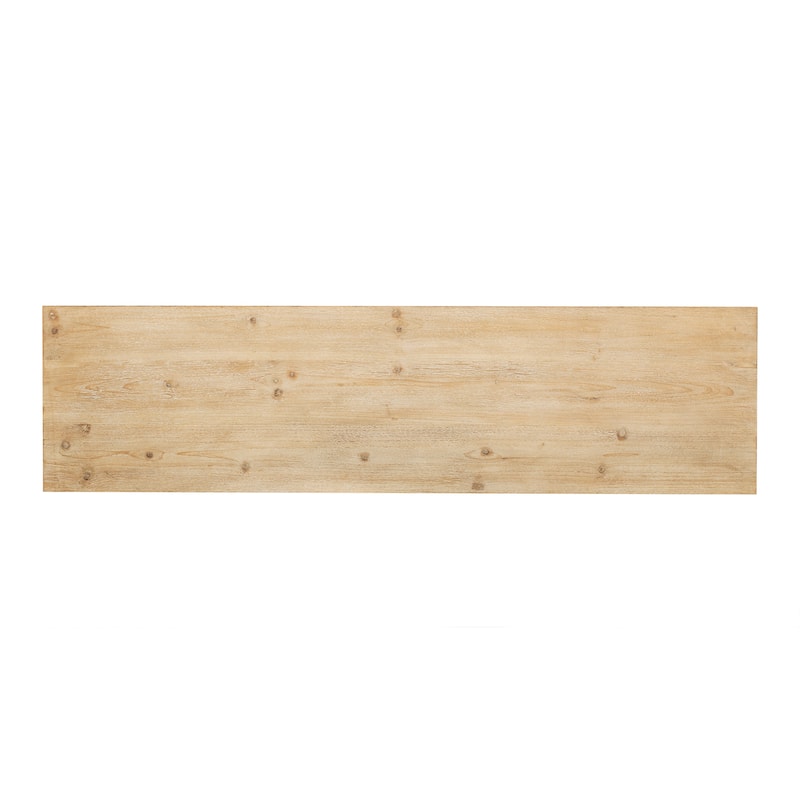 Modern 60" Console Table with 3 Drawers Honeycomb Design for Study Entryway Hallway