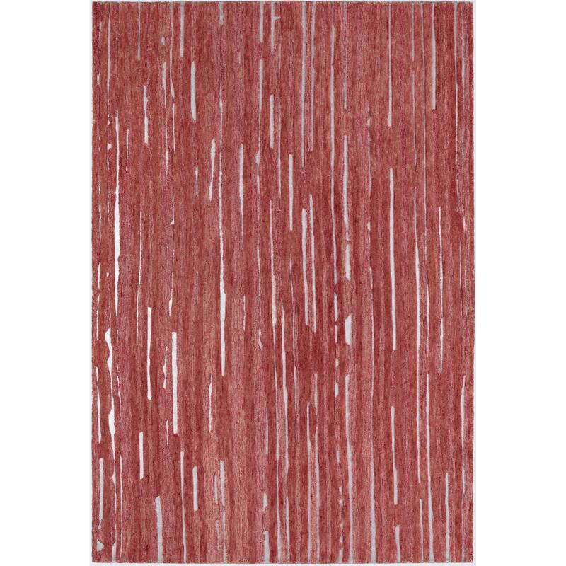 Addison Dazzle Modern Hand Spun Wool and Metallic Area Rug - 2'3" x 7'6" - Sangria - Rectangle
