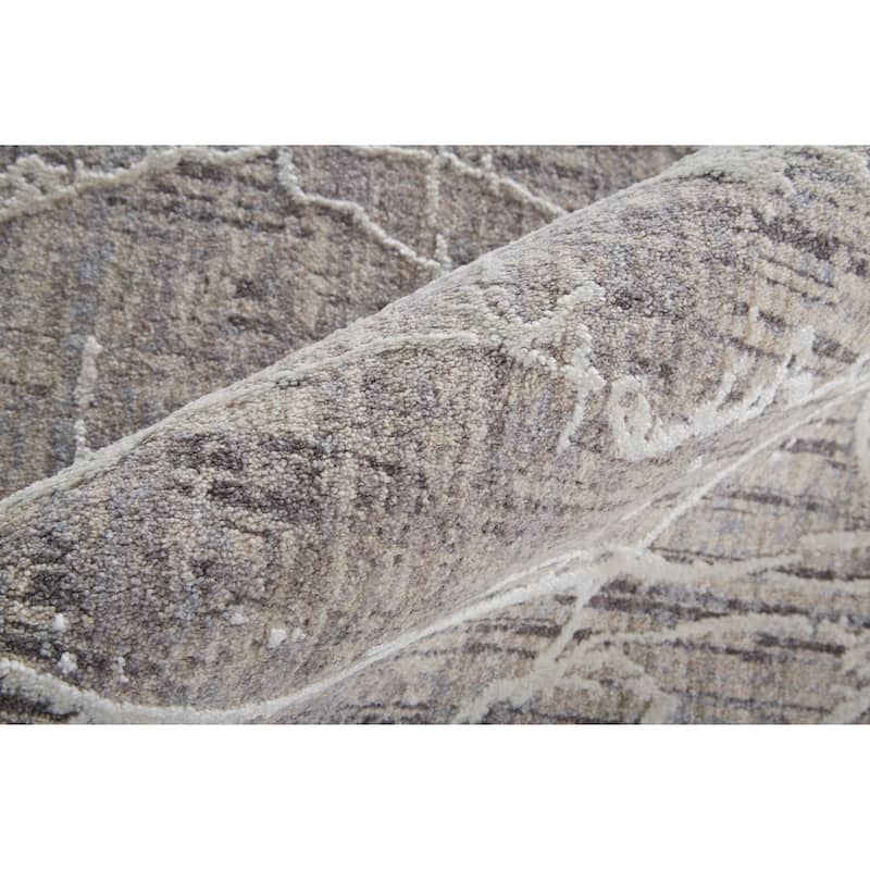 Inger Modern Marble Beige/Ivory Area Rug