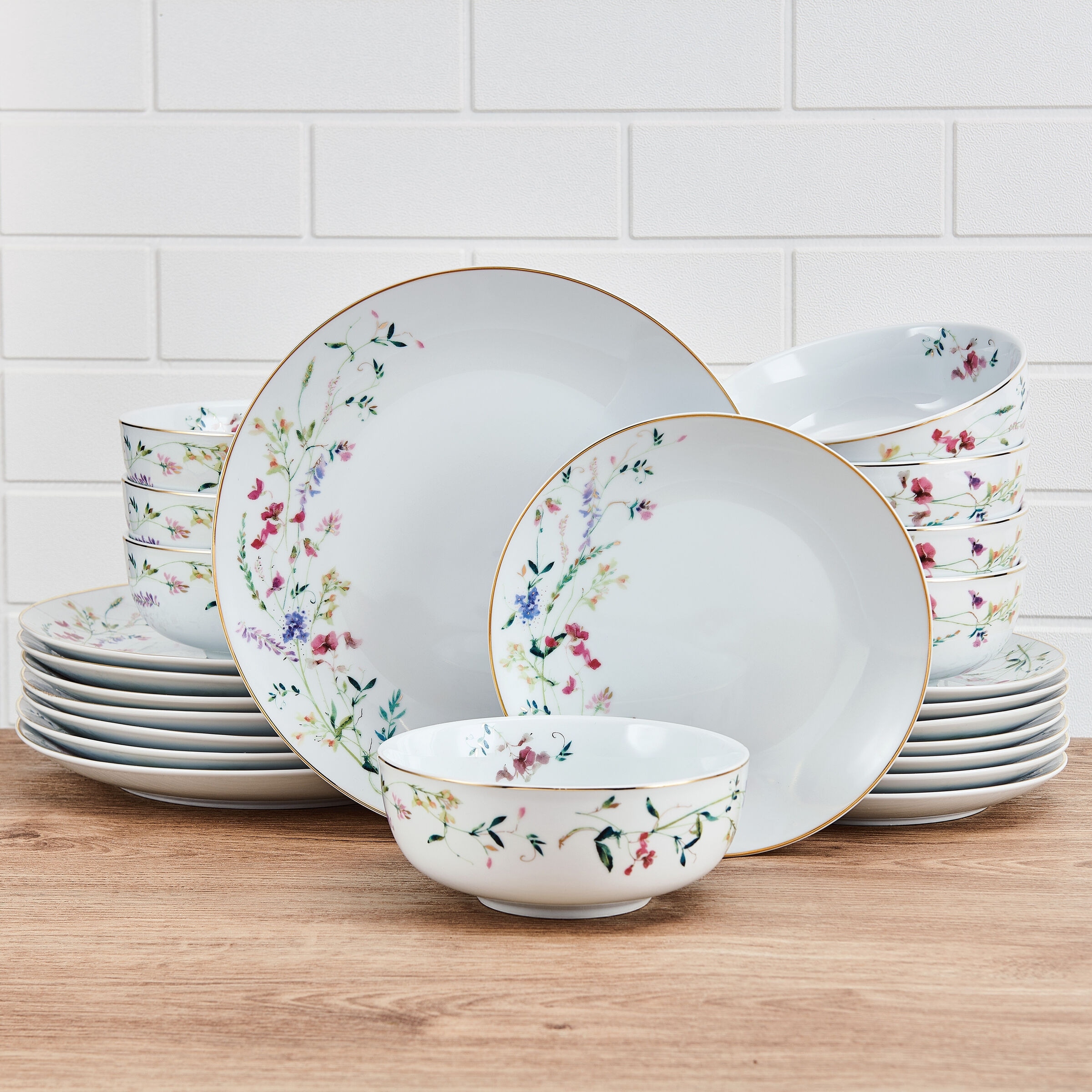 Mikasa Kalina 24 Piece Dinnerware Set Service for 8 On Sale Bed Bath Beyond 36190393