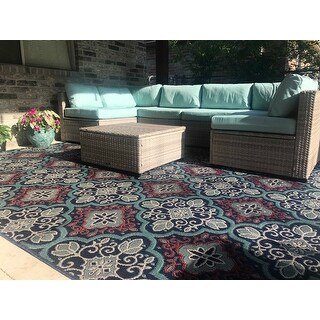 BroyerK 7 piece Sectional Patio Outdoor Furniture Set