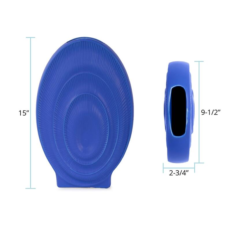 Allan Andrews Radiant Blue Ribbed Ceramic Vase Collection
