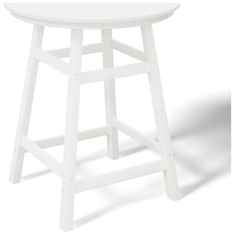 Polytrends Laguna Hdpe All Weather Outdoor Patio 35" Round Counter Table