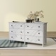 preview thumbnail 11 of 19, DH BASIC Transitional 53-inch Wide 6-Drawer Neutral Youth Dresser by Denhour
