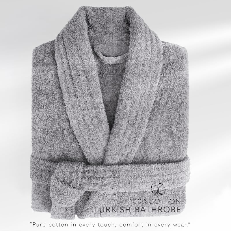 American Soft Linen Women's 100% Cotton Terry Bathrobe - Soft, Absorbent, Quick Dry Turkish Robes for Women