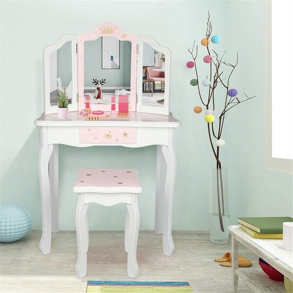 childs dressing table and stool