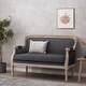 preview thumbnail 5 of 11, Small Sofa Couch for Foyer, Living Room Decorative Sofa with Back and Armrests, Practical 2 Seater Love Seat Couches, Charcoal