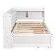 preview thumbnail 13 of 16, Twin Size Platform Bed Daybed with L-Shaped Bookcases and Drawers