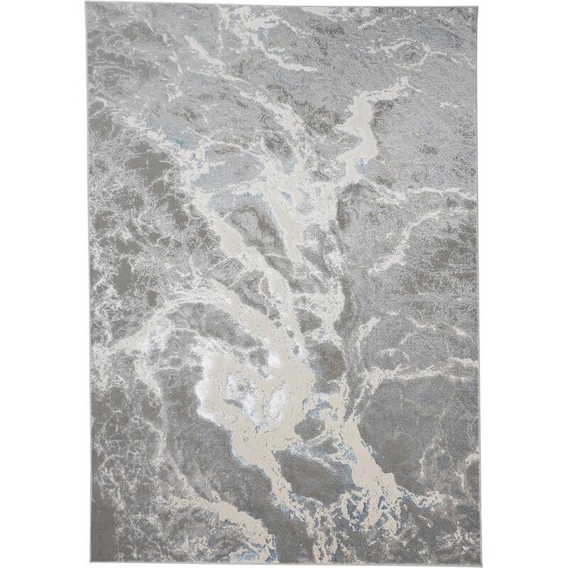 Texo Abstract Modern Woven Soft Durable Area Rug By HomeRoots - 120' X '96' X '0.39