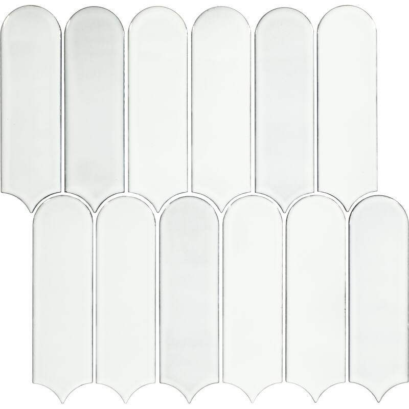 Daltile Artefino Vintage 2 x 6 Fish Scale Mosaic (10 PC Per SQFT) (10.00 SQFT Per Carton)