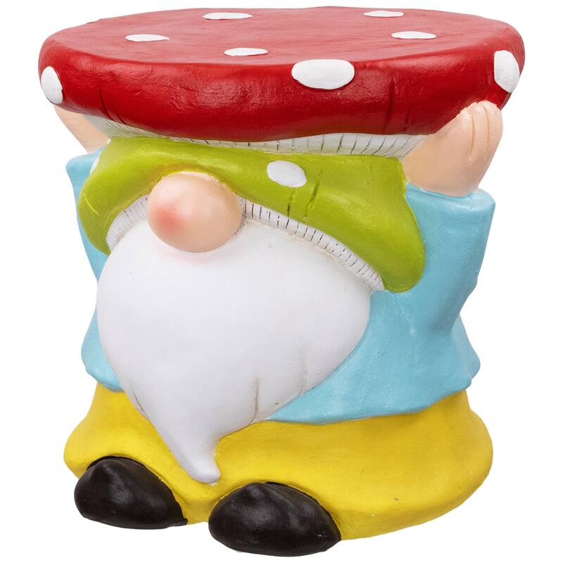 Gnome Mushroom Outdoor Garden Plant Stand - 12.25"