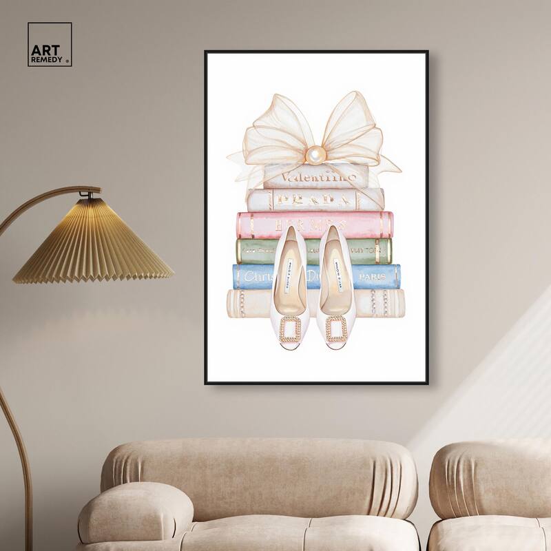 Bow And Buckles Canvas by Art Remedy