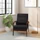 Option Black Faux Leather