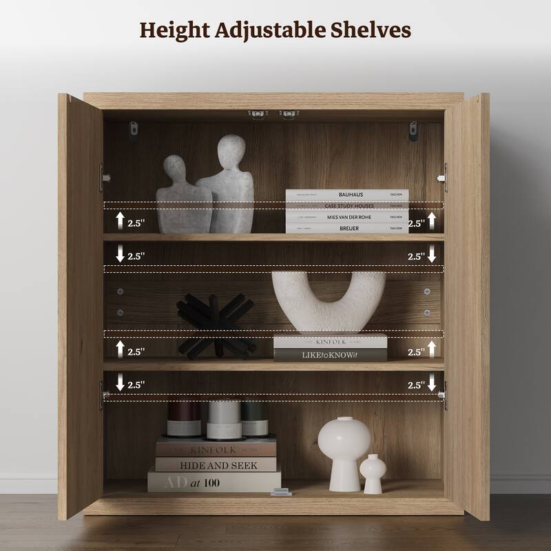 Set of 3 Versatile Push to Open Side Cabinets for Modern Homes