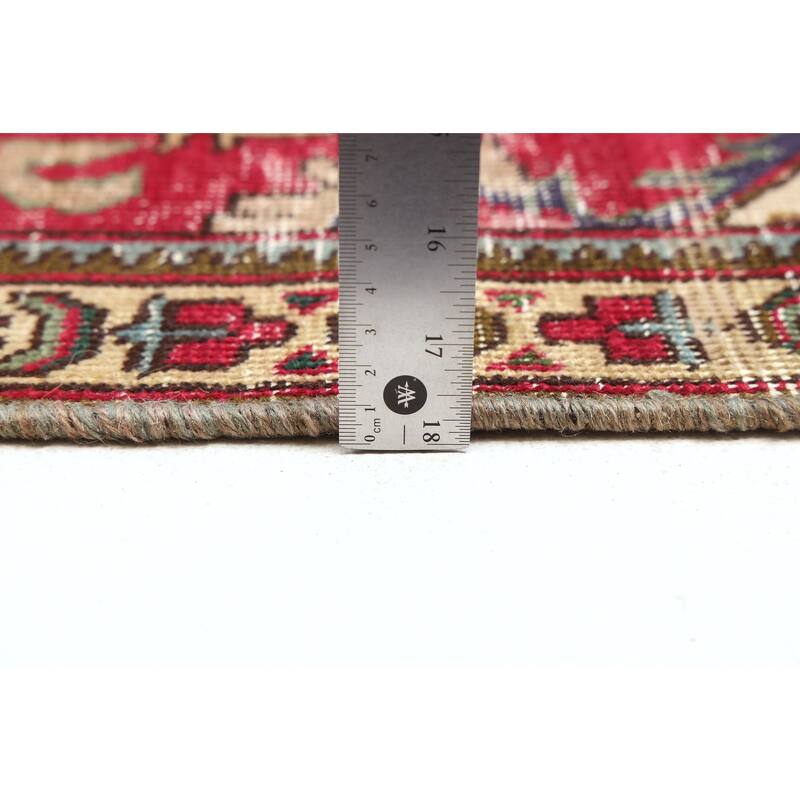 ECARPETGALLERY Hand-knotted Antalya Vintage Red Wool Rug - 6'4 x 9'0