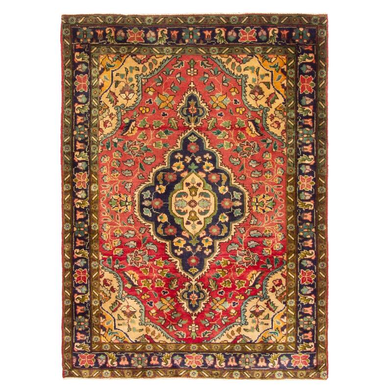 ECARPETGALLERY Hand-knotted Anadol Red Wool Rug - 3'3 x 4'5