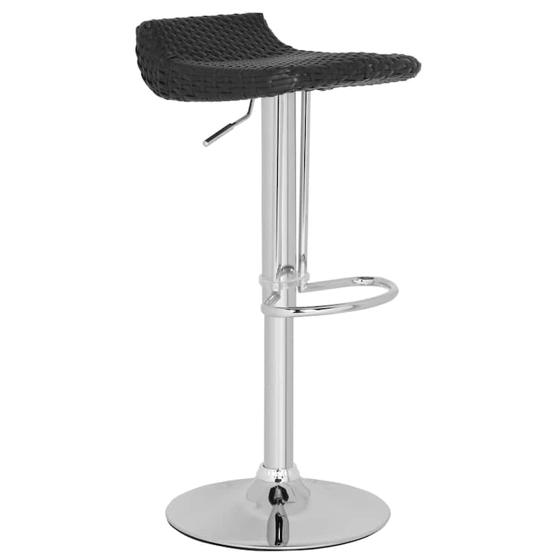 SAFAVIEH Debby Black Adjustable 24-32.5-inch Swivel Bar Stool - 0 - 15Wx17Dx26H