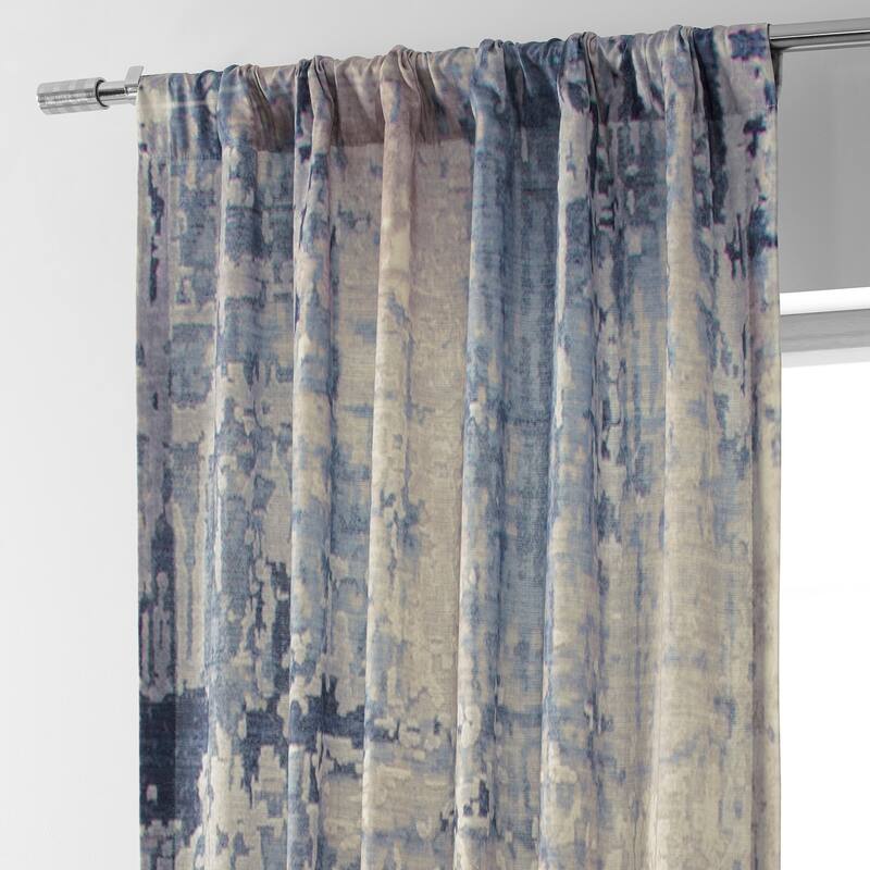 Exclusive Fabrics Textured Cotton Printed Curtains for Bedroom and Living room (1 Panel)