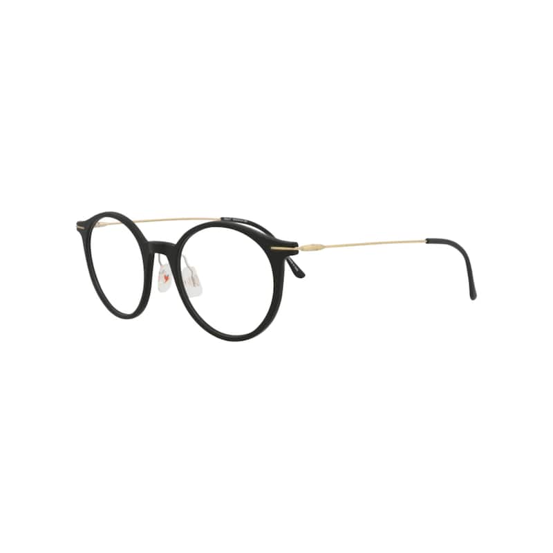 Maui Jim Round-Frame Nylon Optical Frames - Black Gold Transparent - N/A