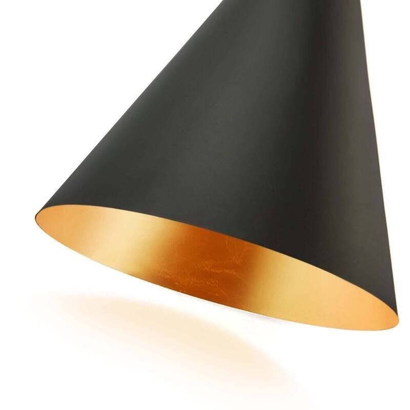 Set of 2 Industrial Black Dual Cone Wall Sconce 2-Light Modern Hourglass Adjustable Head Bathroom Vanity Light