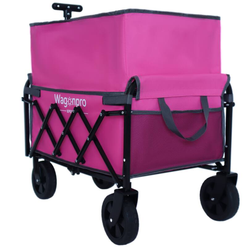 Heavy-Duty Expandable Dual-Layer Utility Wagon Cart