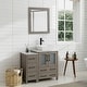 preview thumbnail 3 of 28, Vanity Art 36" Single Sink Bathroom Vanity Set with Engineered Marble Top and Free Mirror - 36 W X 18.5 D X 31.1 H