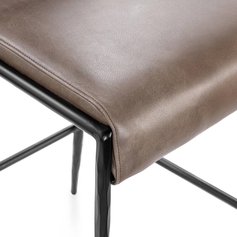 Classic Home Kayne Leather Counter Stool