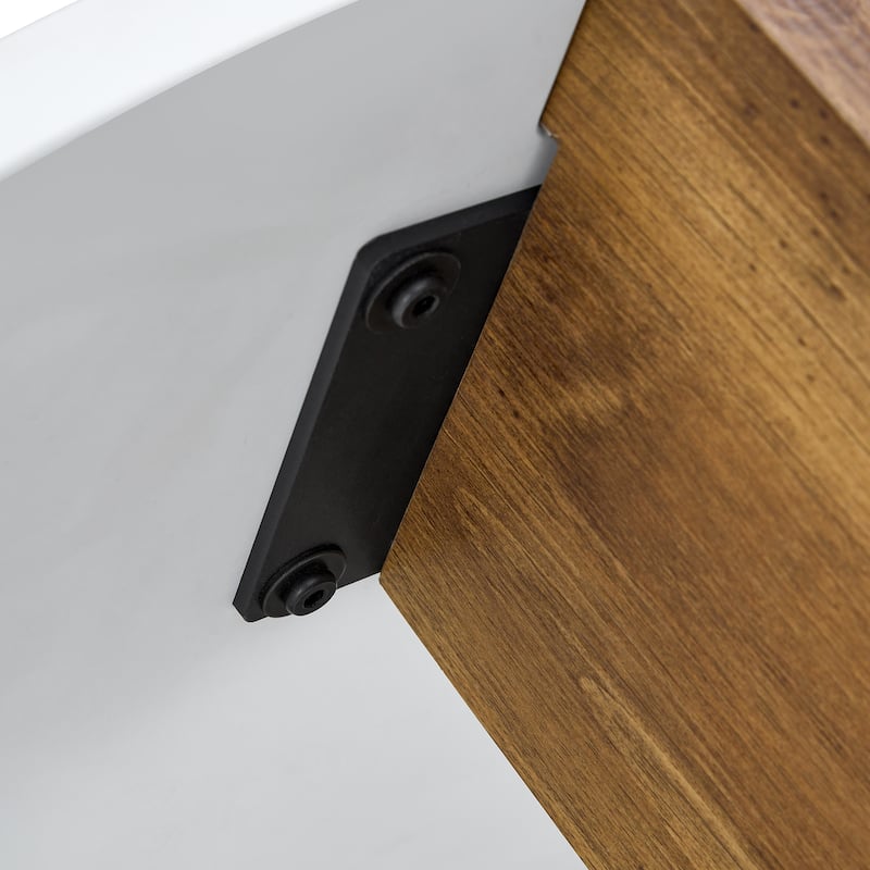Unique Embedded Design Coffee Table with Three Table Legs Dining Table End Table Accent Table