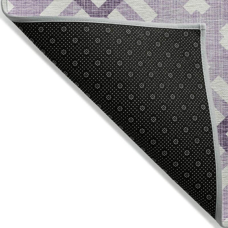 Machine Washable Indoor/ Outdoor Chantille Contemporary Trellis Rug