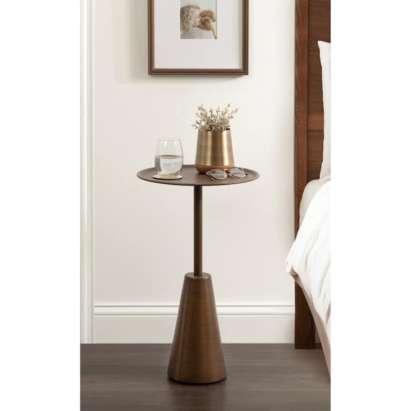 Kate and Laurel Sitara Round Side Table - 14x14x24