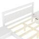 preview thumbnail 9 of 11, Full Wooden Platform Bed with 2-Drawers, 2-Bedside Tables & Headboard, White