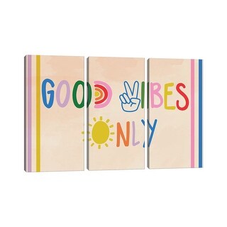 iCanvas "Day Dreaming VI" by Caroline Alfreds 3-Piece Canvas Wall Art ...