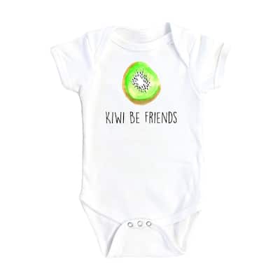 Kiwi Be Friends - Baby Boy Girl Clothes Infant Bodysuit Funny Cute Newborn