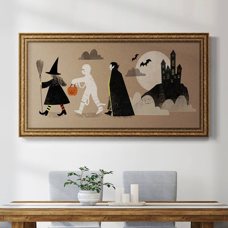 Graphic Halloween Collection D Premium Framed Canvas- Ready to Hang