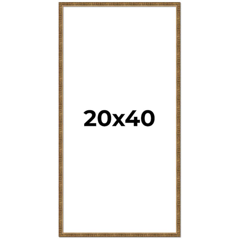 20x40 Frame Gold Picture Frame - Complete Modern Photo Frame Includes