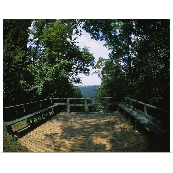 "High angle view of an observation point, Tennessee" Poster Print