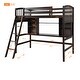 preview thumbnail 21 of 38, Twin size Loft Bed with Storage Shelves, Desk and Ladder, White