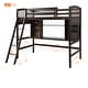preview thumbnail 22 of 25, Twin Size Loft Bed with Desk, Shelves, and Ladder for Space-Saving
