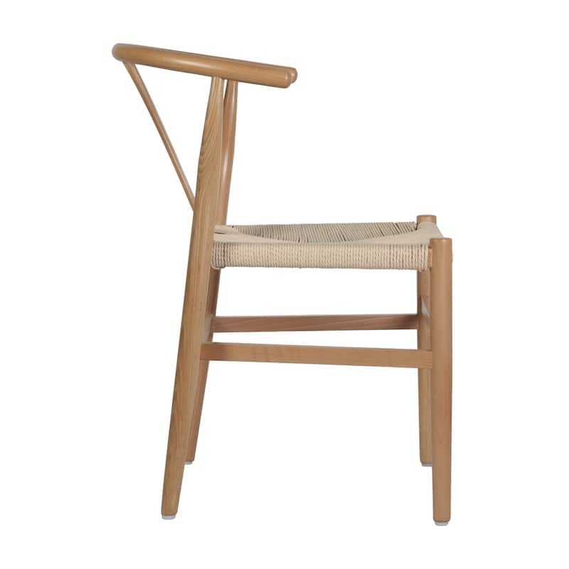 Commercial Y-Back Style Wood and Kraft Paper Stack Dining Chair - 22"D x 21.25"W x 29.75"H
