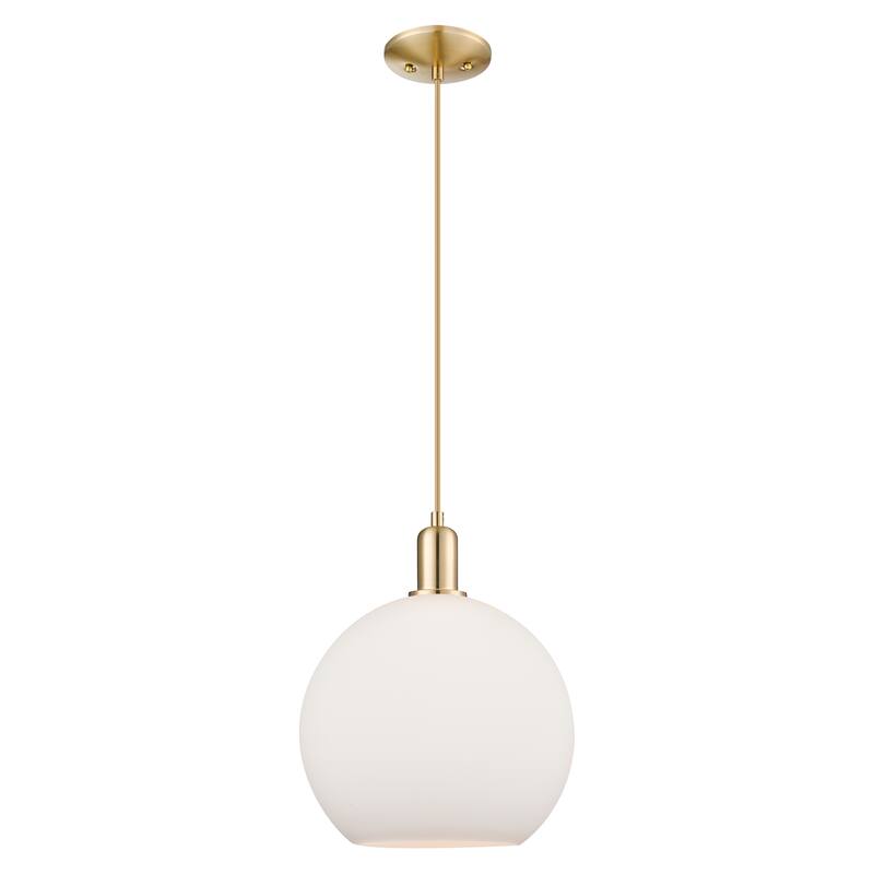 Innovations Lighting Endless Possibilities Arcadia - Athens - 1 Light 12" Cord Hung Mini Pendant - Champagne Bronze/Matte White