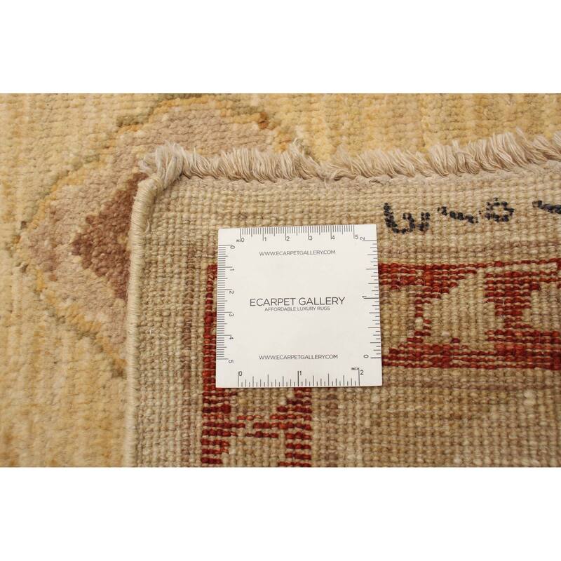 ECARPETGALLERY Hand-knotted Peshawar Oushak Beige Wool Rug - 3'1 x 5'1