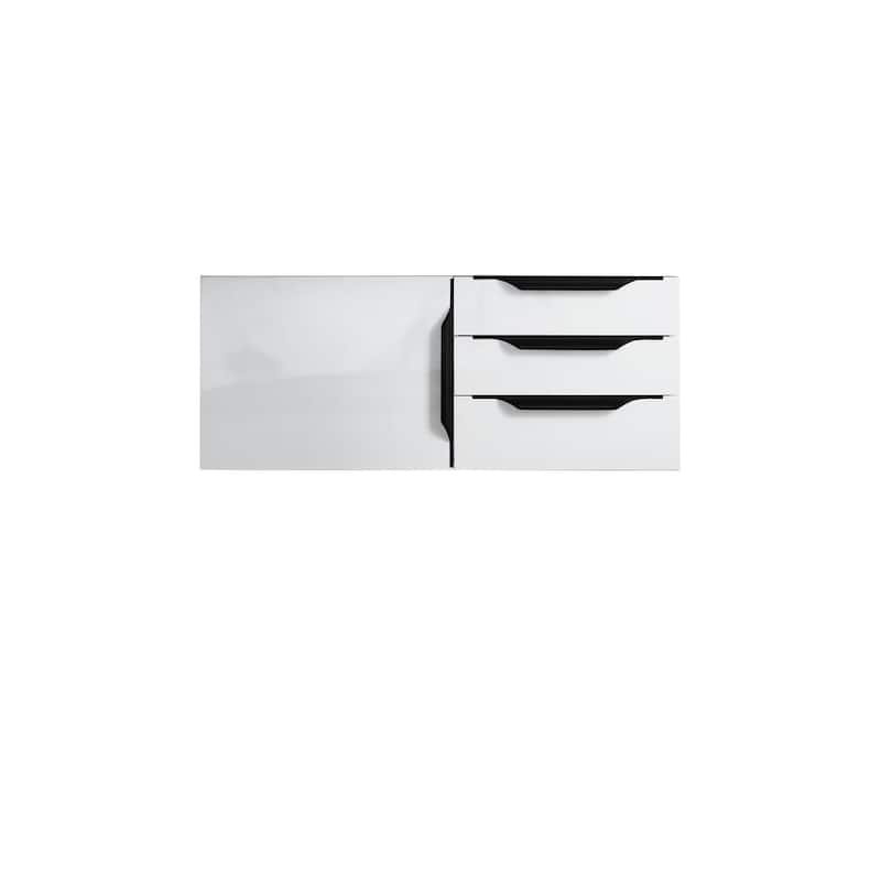 James Martin Vanities 983-V36-W-B Columbia 36" Single Wall Mounted - Glossy White