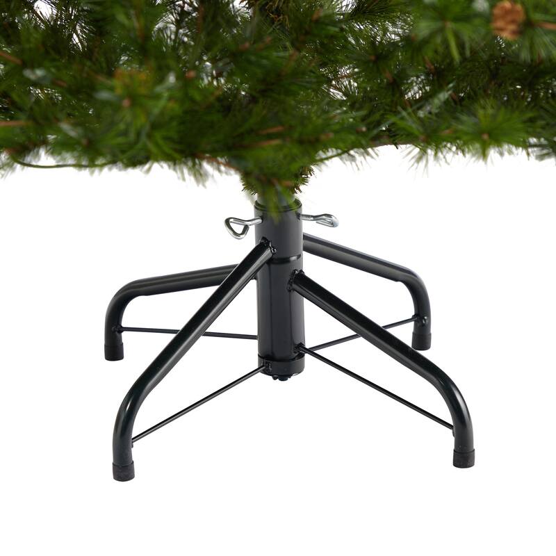 5 Ft Artificial Christmas Tree with Lights - Holiday Pine Tree, Festive Decor, Indoor Xmas Tree - Green - 60