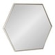 preview thumbnail 27 of 54, Kate and Laurel McNeer Glam Hexagon Framed Wall Mirror 22x25 - Silver