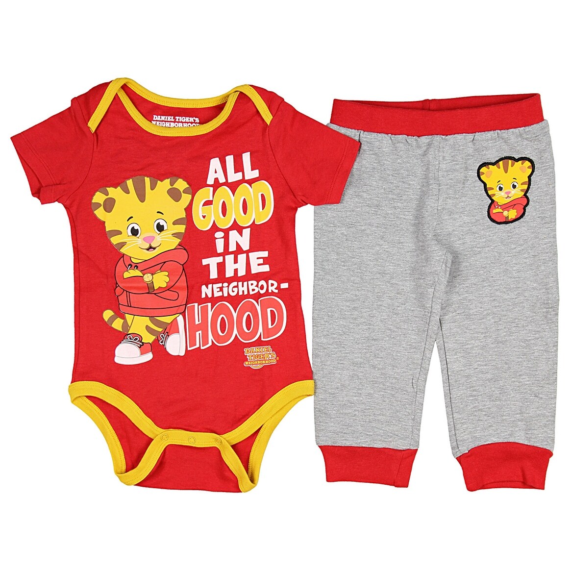 Shop Black Friday Deals On Daniel Tiger S Neighborhood Baby Boys Snapsuit Romper And Pants Pajama Set Overstock 24081539