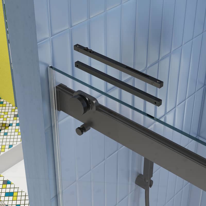 Advanced Sliding Shower Door with Soft Close and Premium Components for Enhanced Bathroom Experience
