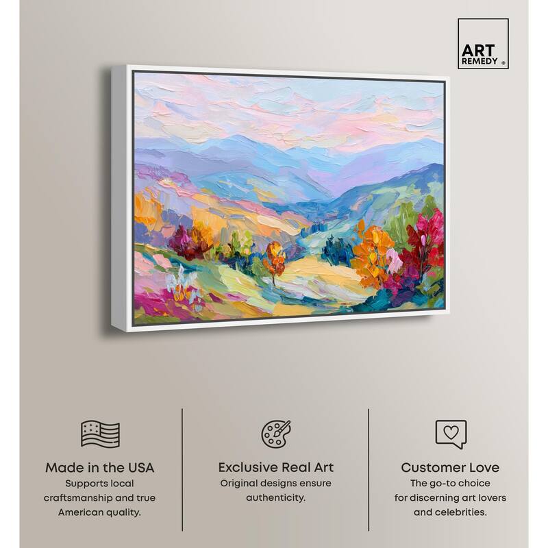 Colorful Valley I Canvas by Art Remedy