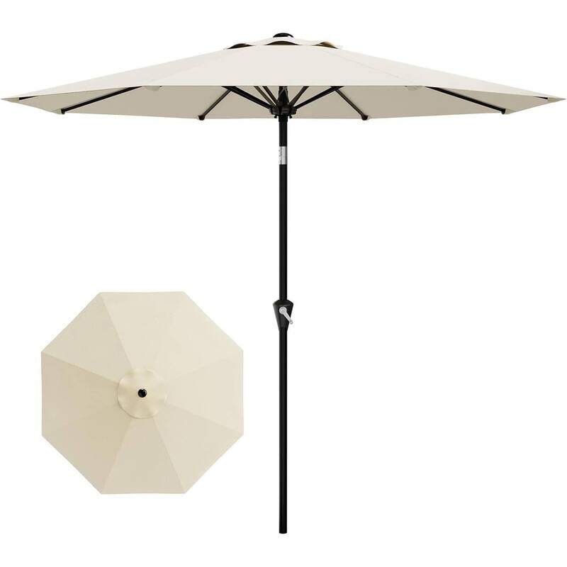 10FT Patio Umbrella with Smooth Crank Lift UV Protection Waterproof for Pool, Deck, Yard, Garden (No Base)