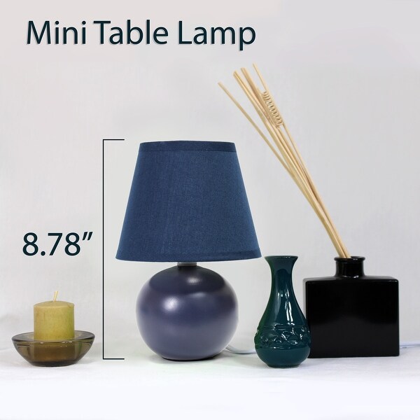 mini ceramic globe table lamp